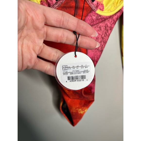 Revolve Amar One Piece Eros Print One Piece Love Island Open Back Bathing Suit - Picture 6 of 7